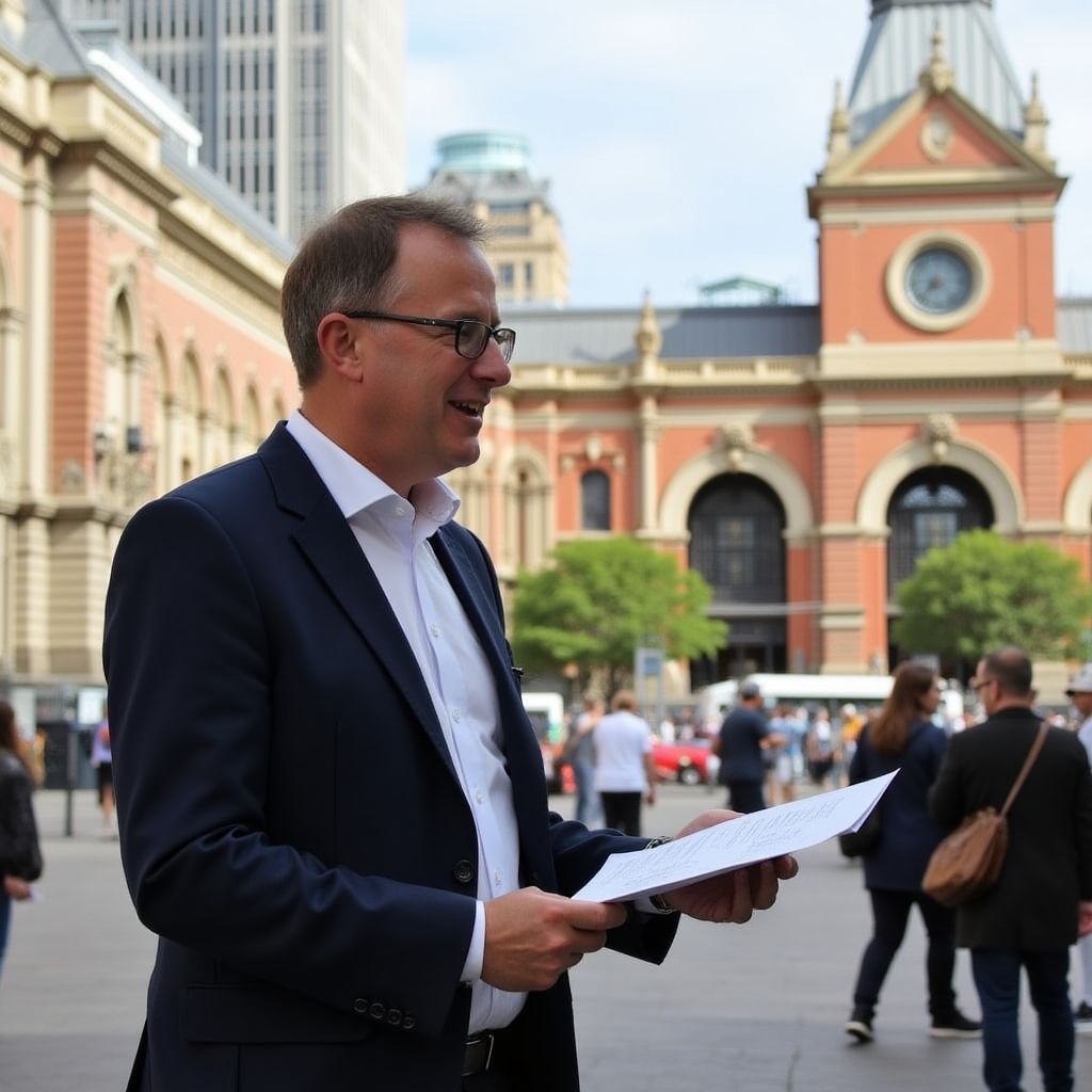 Melbourne architecture tour near Flinders Street