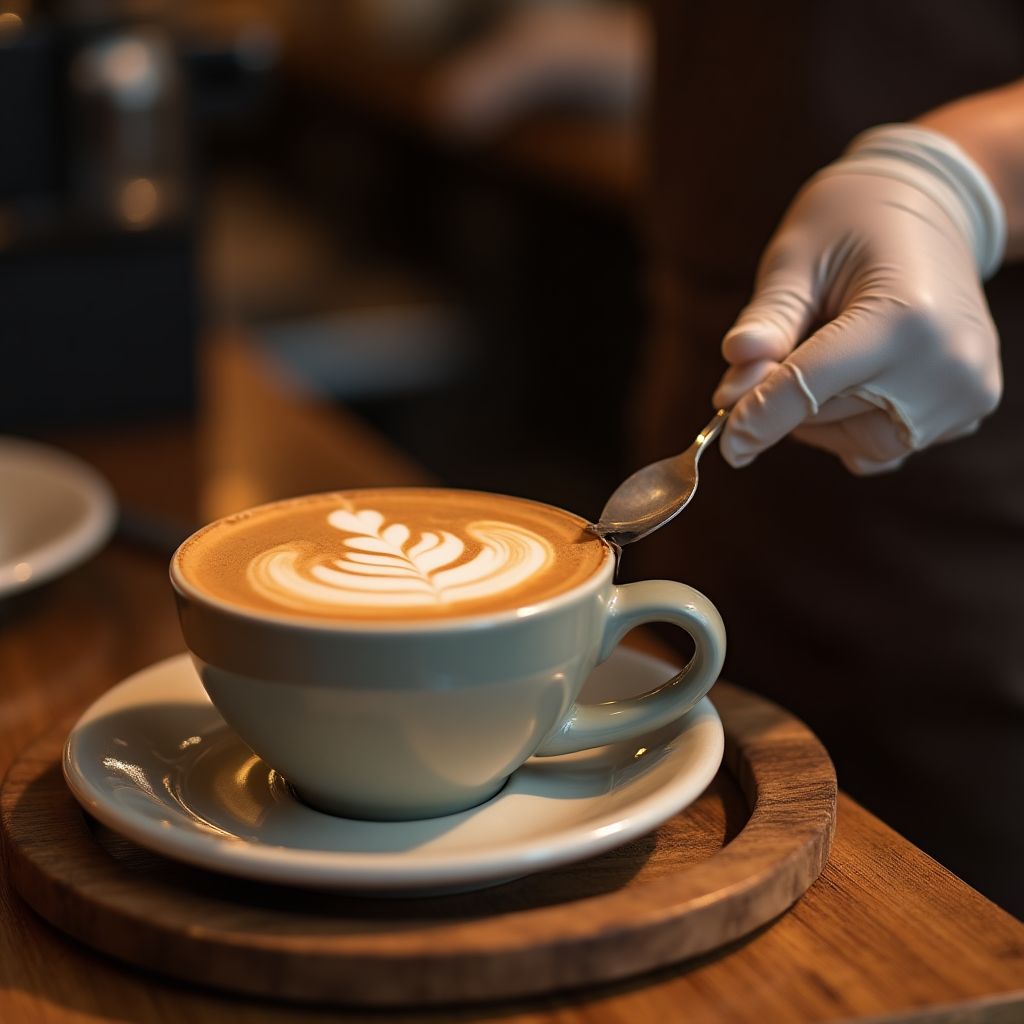Melbourne's famous coffee culture with latte art